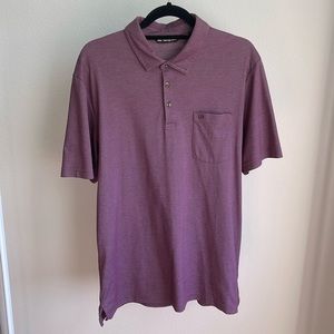 Travis Mathew Large Burgundy Polo Shirt